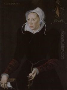 Bildnis Der Marytge Dedel, Ehefrau Des Malers by Isaac Claesz van Swanenburgh