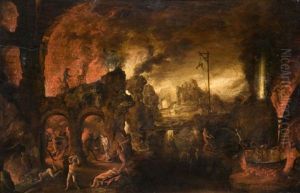 Les Enfers by Jakob Isaacsz Swanenburgh