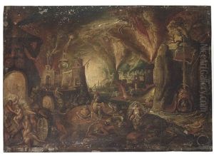 The Harrowing Of Hell by Jakob Isaacsz Swanenburgh