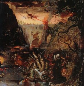 Die Versuchung Des Heiligen Antonius by Jakob Isaacsz Swanenburgh