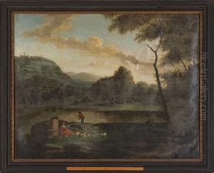 Pastoral Landscape Oil On Canvas