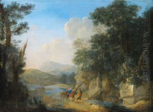 Felsige Landschaft Mit Der Heiligen Familie Auf Der Flucht Nach Agypten