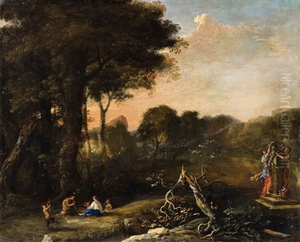 Landscape With Women And Satyrs - view 1