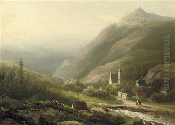 Along An Alpine River - view 1