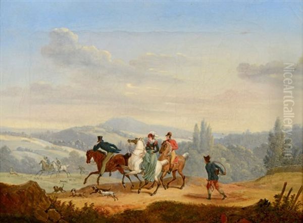 Scene De Chasse Au Cerf - view 1