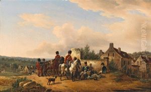 Imperial French Soldiers Resting by Edouard Swebach
