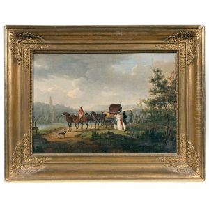 La Halte by Jacques Francois Joseph Swebach-Desfontaines