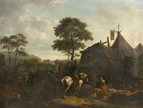 Campement De Soldats Au Repos - view 1