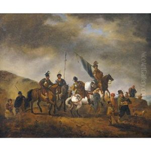 Le Porte-etendard by Jacques Francois Joseph Swebach-Desfontaines