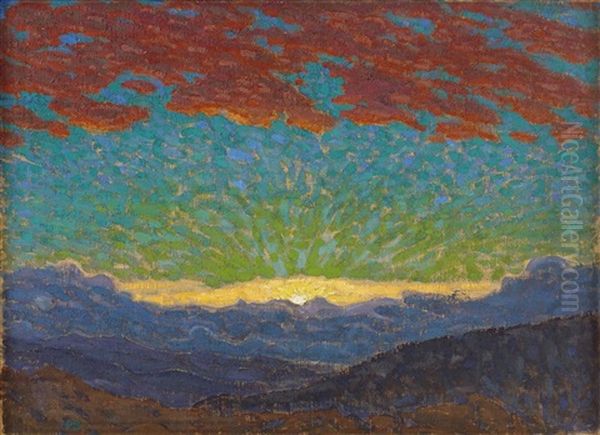 Solnedgang Pa Fjallet - view 1