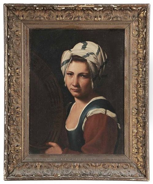 Girl Wearing A Turban - view 1