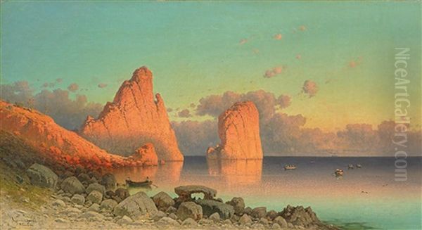 Die Faraglionifelsen Vor Capri - view 1