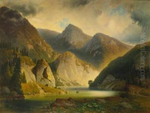 An Alpine Lake by Alexander Swieszewski
