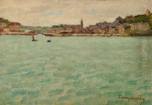 Saint-severin Vue De Saint-malo by Alfred Swieykowski