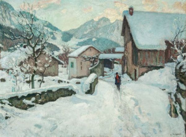 Figure In The Snow - view 1