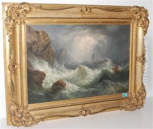 Schiffbruch Vor Der Sturmischen Kuste