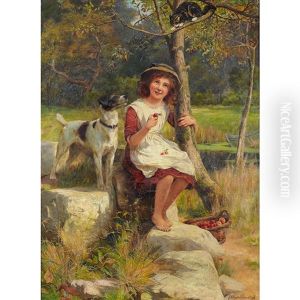 Picking Cherries by George Hillyard Swinstead