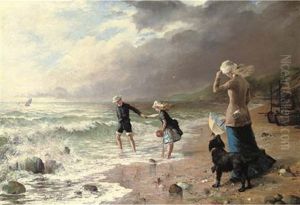 Playing In The Waves by George Hillyard Swinstead