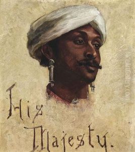 His Majesty, An Unidentified Indian Chieftain by Rudolph Swoboda the Younger