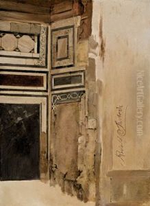 Wand Mit Orientalischen Einlegearbeiten (study) Wand Mit Orientalischen Einlegearbeiten (study)