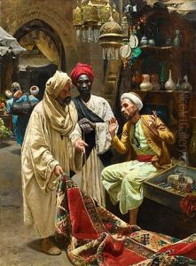 The Carpet Seller by Rudolph Swoboda the Younger