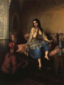 Favorite Et Sa Servante by Emmerich Alexius Swoboda von Wikingen