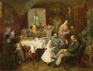 Das Familienfest by Eduard Swoboda