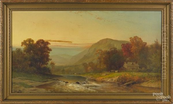 Landscape With A River And A Farmhouse - view 1