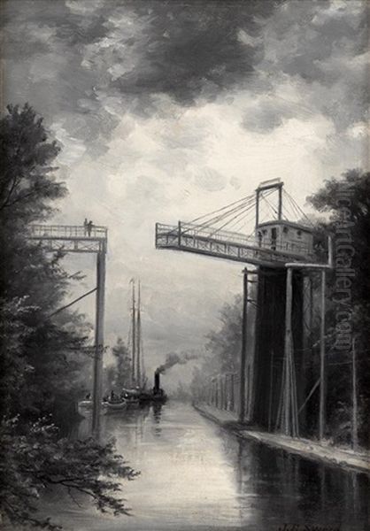 Delaware Canal Bridge - view 1
