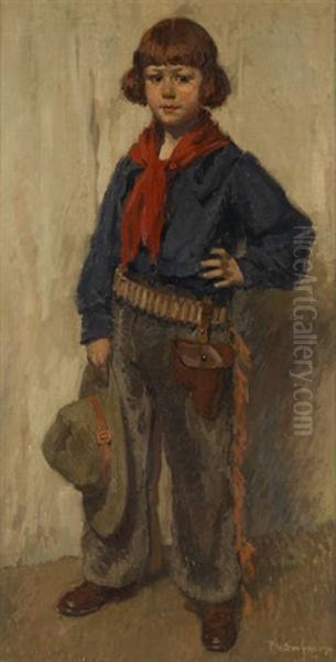 Jeune Garcon Deguise En Cow-boy - view 1