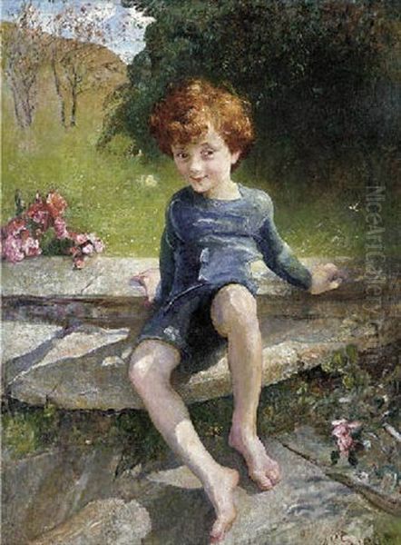 Portrait Of George Lewis In A Garden - view 1