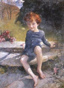 Portrait Of George Lewis by Anna Louisa Robinson Swynnerton