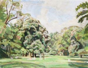 View From Sondermarken In Copenhagen by Fritz Syberg