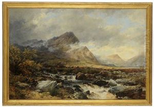 Highland Anglers By A Rock