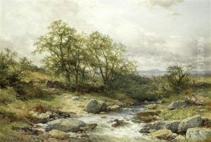 River Landscape by John Syer