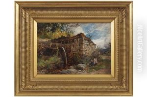 Watermill by John Syer