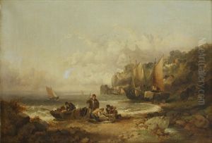 Fisherfolk On The Shore