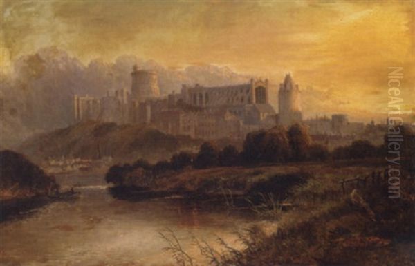 Windsor Castle From The Thames - view 1
