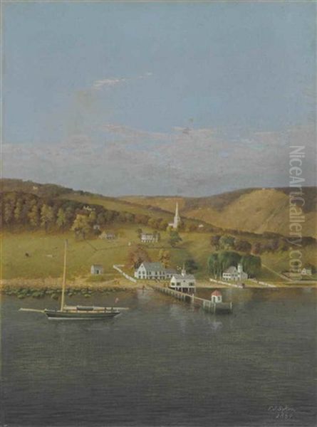 View Of Staten Island: Grymes Hill And Quarantine Dock, 1884 - view 1