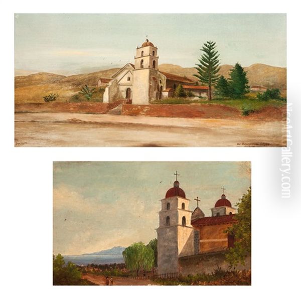 Two California Mission Views: - view 1