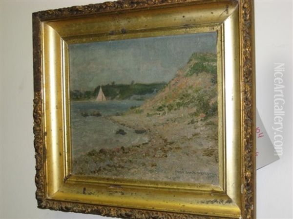 Coastal Scene With Sailboat - view 1