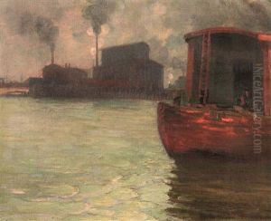 Mississippi Harbor Scene by Frederick Oakes Sylvester