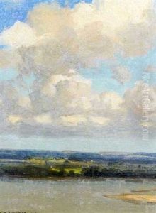 River Landscape by Frederick Oakes Sylvester