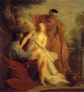 Suzanne Et Les Vieillards by Louis de Sylvestre the Younger