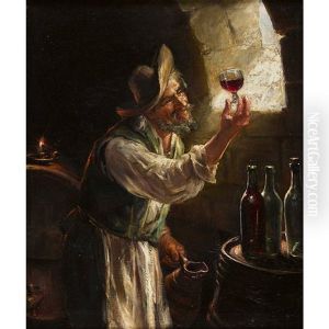 Der Winzer Im Weinkeller by Joseph Noel Sylvestre