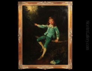 Young Boy In Blue by William Robert Symonds