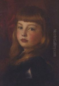 Portrait Of The Hon. Lady Violet Agar-robartes Of Lanhydrock, Cornwall by William Robert Symonds