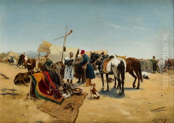 Market In Balta (after Jozef Brandt) - view 1