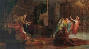 The Court Of V. Laszlo (the Upbringing Of V. Laszlo) by Bertalan Szekely