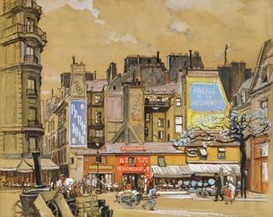 Paris, Place St. Andre Des Arts by Andar Szekely von Doba